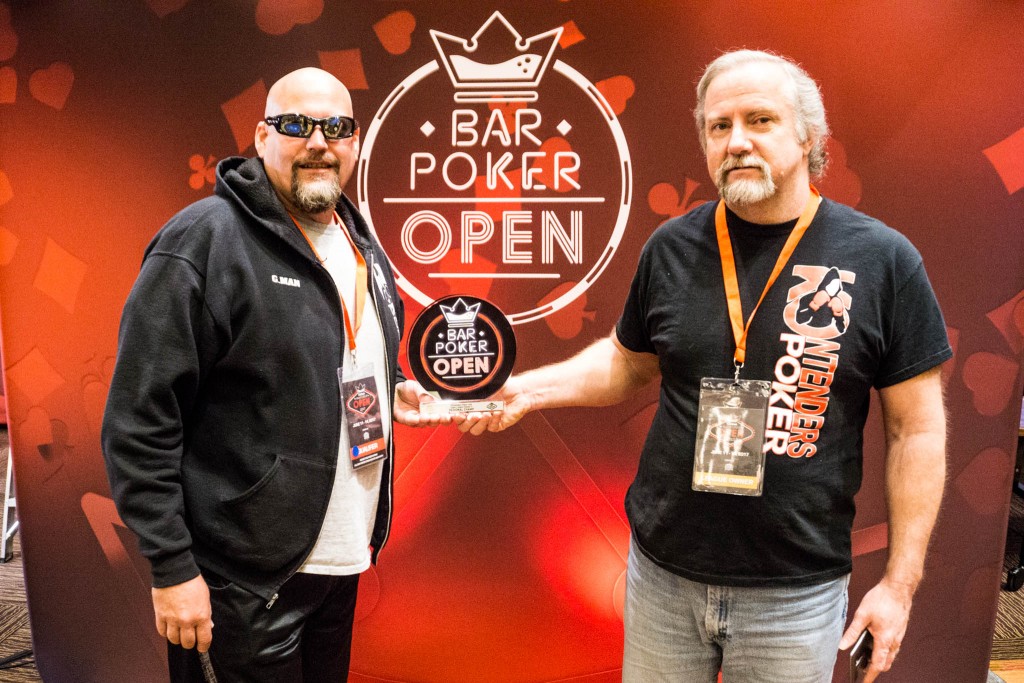G. Dull (left) and Tom Wiegand (right) from KOntenders Poker