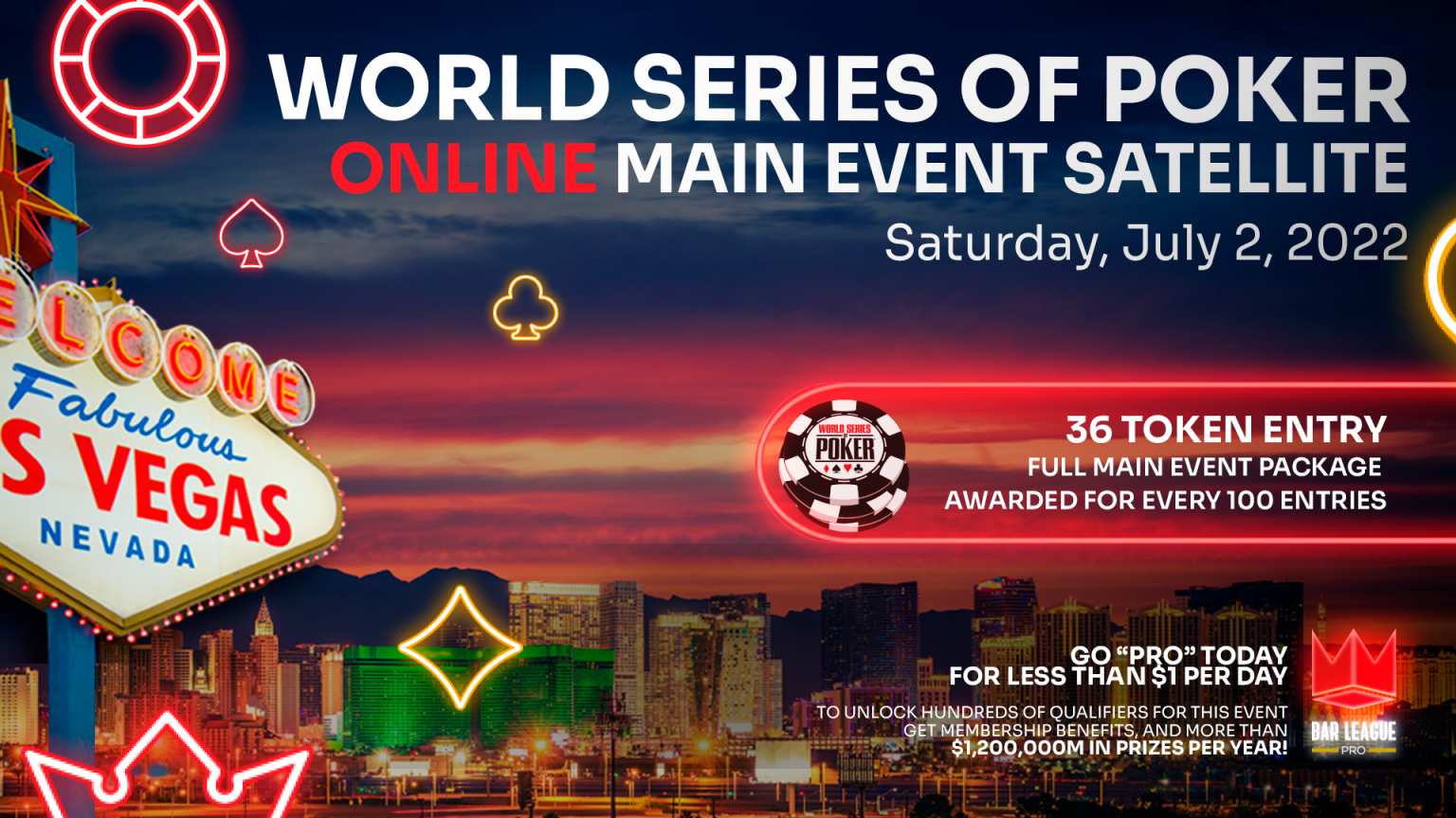 Bar Poker Open » WSOP Main Event Satellite on July 2, 2022 3 Steps to